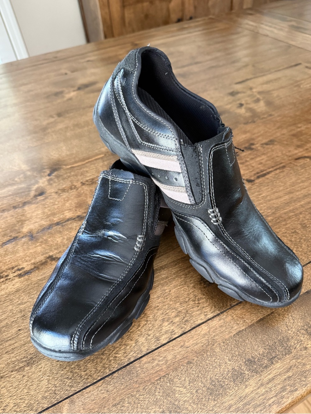 Men's Black Slip-On Athletic Casual Shoes